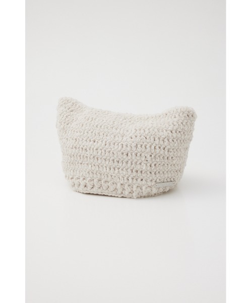 SLY(スライ)の「MOLE YARN KITTY BEANIE モール ヤーン キティー ビーニー 猫耳(ニットキャップ/ビーニー・レディース・ブラック/アイボリー・FREE)」の14枚目の写真