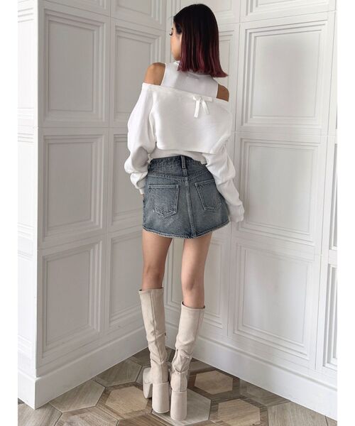 GYDA（ジェイダ）の「MANY WAYニットSETトップス（アンサンブル・レディース・その他/その他2/オフホワイト・FREE）」の6枚目の写真