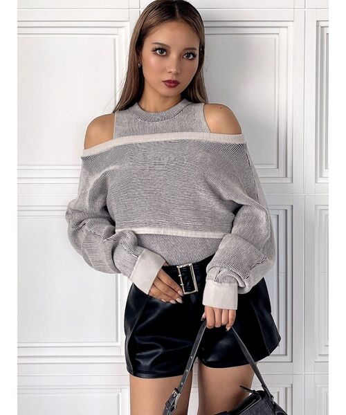 GYDA（ジェイダ）の「MANY WAYニットSETトップス（アンサンブル・レディース・その他/その他2/オフホワイト・FREE）」の8枚目の写真