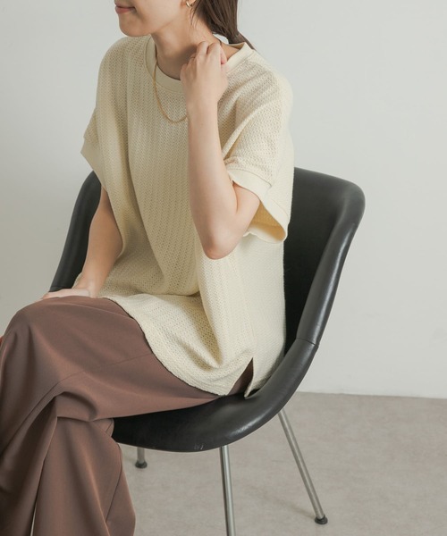 【セール】柄編みカットプルオーバー（Tシャツ/カットソー）｜URBAN RESEARCH DOORS（アーバンリサーチドアーズ）