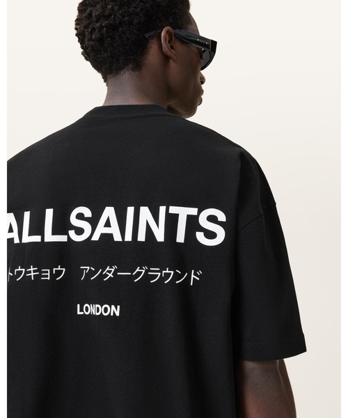 【未使用】ALLSAINTS オールセインツ DECK SHIRT シャツ UNDERGROUND OVERSIZED CREW NECK T-SHIRT | アンダーグラウンド