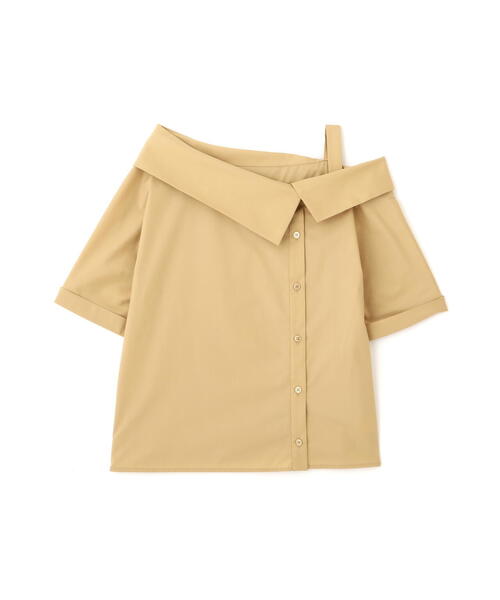 PROPORTION BODY DRESSING（プロポーションボディドレッシング）の「アシンメトリー５分袖シャツブラウス / 1214210505（シャツ/ブラウス・レディース・グレー/ベージュ系その他/レッド・FREE）」の13枚目の写真