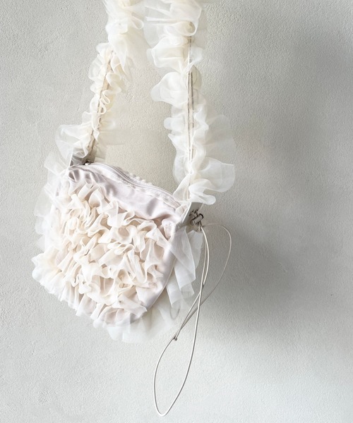 repipi armario（レピピ アルマリオ）の「フリフリチュールショルダー（ショルダーバッグ・キッズ・ホワイト/ピンク/ブラック・FREE）」の8枚目の写真