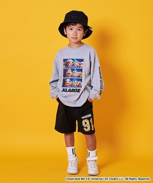 XLARGEミニオンズ140cm長袖Tシャツ XLARGE KIDS（エクストララージキッズ）の「【XLK×Minions】長袖