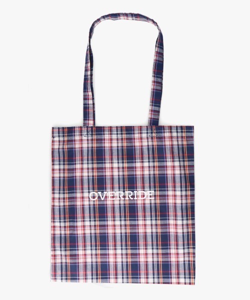 OVERRIDE（オーバーライド）の「MONKEY STUDIO X OVERRIDE TOTE BAG / オーバーライド（トートバッグ・レディース・キャメル/ブルー/ネイビー・FREE）」の5枚目の写真