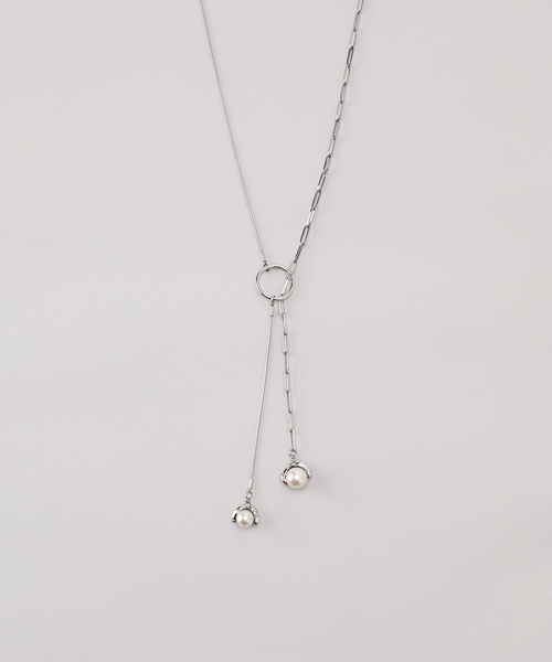 Spick & Span(スピックアンドスパン)の「ADER Bijoux / アデル ビジュー VAGUE chain raliet(ネックレス・レディース・シルバー・FREE)」の5枚目の写真