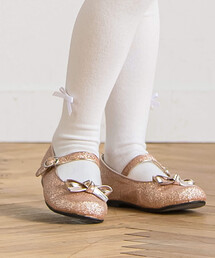 Tartine et Chocolat(タルティーヌエショコラ)の【日本製】ラメグリッターシューズ(16~20cm)(ドレスシューズ)