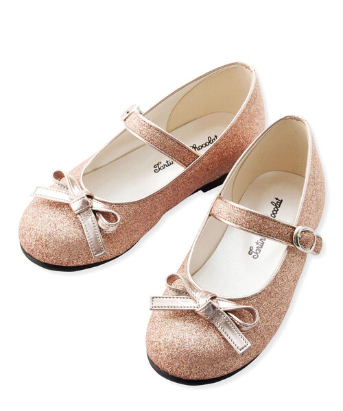 Tartine et Chocolat（タルティーヌエショコラ）の「【日本製】ラメグリッターシューズ(16~20cm)（ドレスシューズ・キッズ・グレー/ピンク・18cm/19cm/20cm/16cm/17cm）」の13枚目の写真