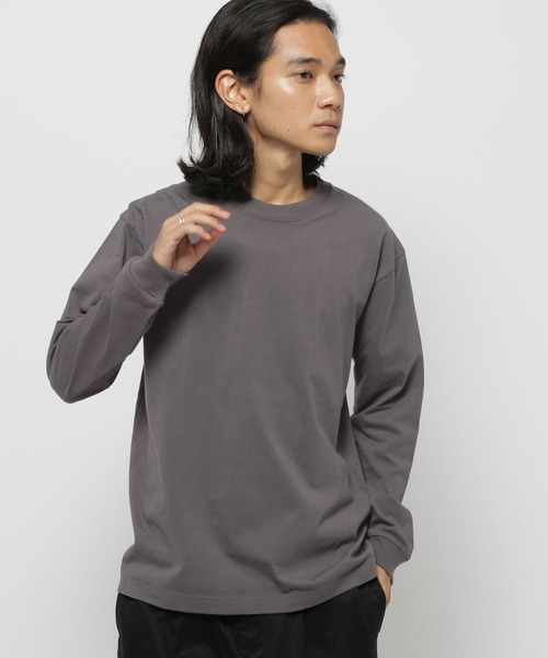 HANES（ヘインズ）の「【Hanes(ヘインズ)】別注BEEFYロンT（Tシャツ/カットソー・メンズ・チャコール/ホワイト/ブラック/グレー・X-LARGE/LARGE/MEDIUM）」の4枚目の写真