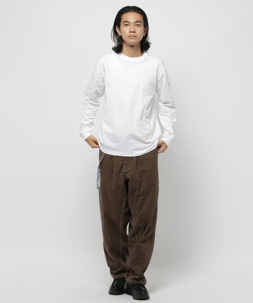 HANES（ヘインズ）の「【Hanes(ヘインズ)】別注BEEFYロンT（Tシャツ/カットソー・メンズ・チャコール/ホワイト/ブラック/グレー・X-LARGE/LARGE/MEDIUM）」の5枚目の写真