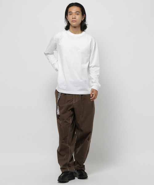 HANES（ヘインズ）の「【Hanes(ヘインズ)】別注BEEFYロンT（Tシャツ/カットソー・メンズ・チャコール/ホワイト/ブラック/グレー・X-LARGE/LARGE/MEDIUM）」の6枚目の写真