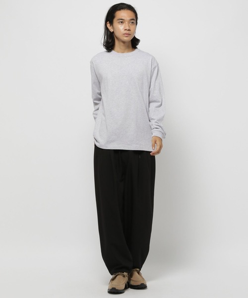 HANES（ヘインズ）の「【Hanes(ヘインズ)】別注BEEFYロンT（Tシャツ/カットソー・メンズ・チャコール/ホワイト/ブラック/グレー・X-LARGE/LARGE/MEDIUM）」の9枚目の写真