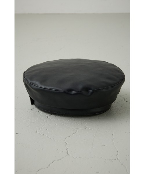 AZUL by moussy（アズールバイマウジー）の「MARY QUANT×AZUL　フェイクレザーベレー（ハンチング/ベレー帽・レディース・ブラック・FREE）」の8枚目の写真