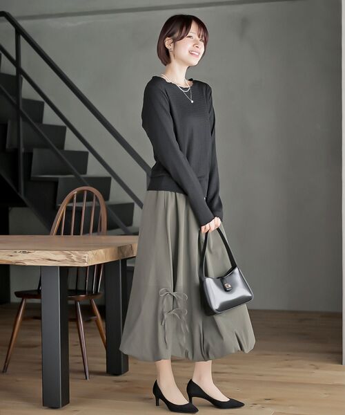 lululemon グレー スカート サイドリボン付き　S サイドリボンバルーンロングスカート（スカート）｜rps（アール