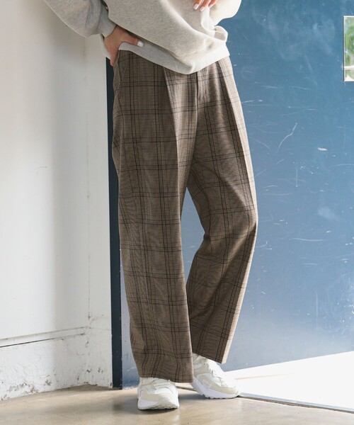 B:MING by BEAMS（ビーミングバイビームス）の「チェック柄 パンツ（S～M）（その他パンツ・レディース・ブラウン/グレー・MEDIUM/SMALL）」の14枚目の写真