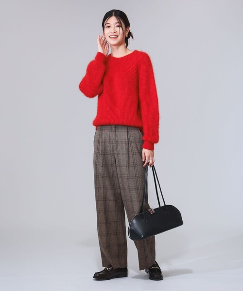 B:MING by BEAMS（ビーミングバイビームス）の「チェック柄 パンツ（S～M）（その他パンツ・レディース・ブラウン/グレー・MEDIUM/SMALL）」の18枚目の写真