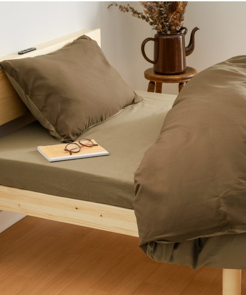 バイカラー カラフル 防ダニ ベッドカバー 枕カバー 寝具 4点セット / ダブル（寝具）｜iellio（イエリオ）