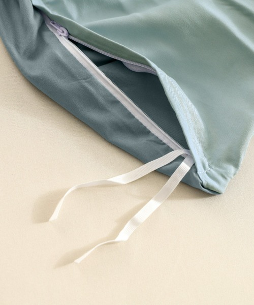 バイカラー カラフル 防ダニ ベッドカバー 枕カバー 寝具 4点セット / ダブル（寝具）｜iellio（イエリオ）