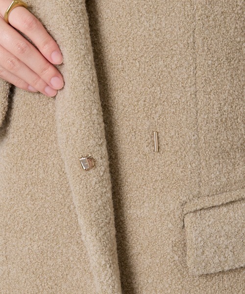 GALLARDAGALANTE ベージュ ウールコート ガリャルダガランテ GALLARDAGALANTE チェスターコート （charcoal