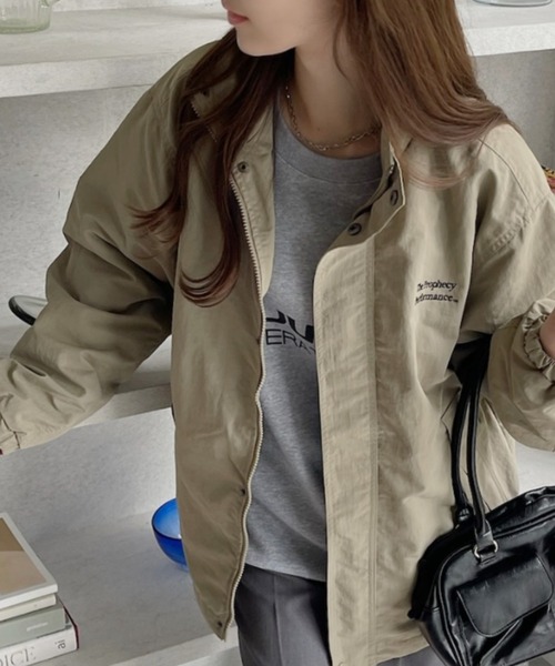 新品、未使用、タグ付き、Audience 綿ナイロンスナップブルゾン 新品