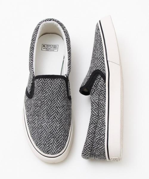 coen（コーエン）の「Harris Tweed （ハリスツイード）スリッポン（スリッポン・メンズ・ネイビー/イエロー/ブラック/グレー・MEDIUM/LARGE/SMALL）」の2枚目の写真