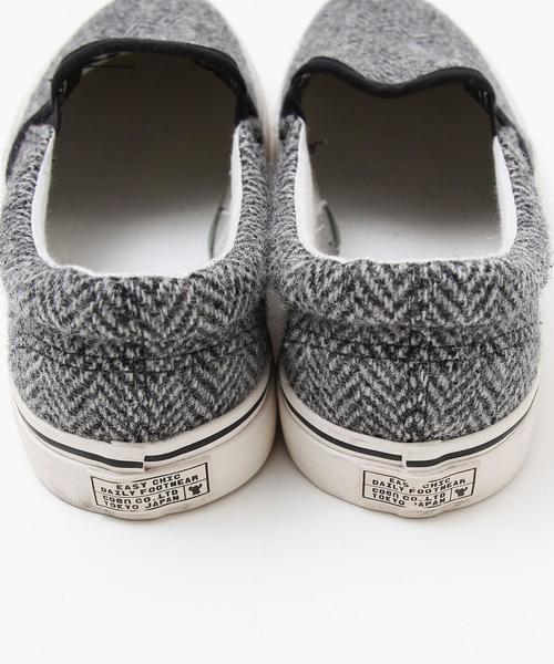 coen（コーエン）の「Harris Tweed （ハリスツイード）スリッポン（スリッポン・メンズ・ネイビー/イエロー/ブラック/グレー・MEDIUM/LARGE/SMALL）」の6枚目の写真