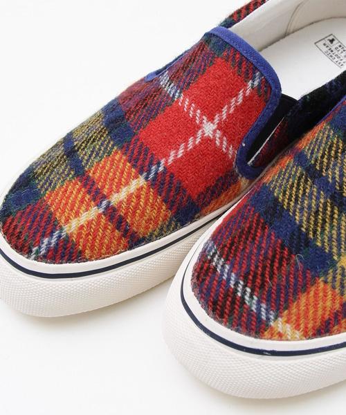 coen（コーエン）の「Harris Tweed （ハリスツイード）スリッポン（スリッポン・メンズ・ネイビー/イエロー/ブラック/グレー・MEDIUM/LARGE/SMALL）」の9枚目の写真