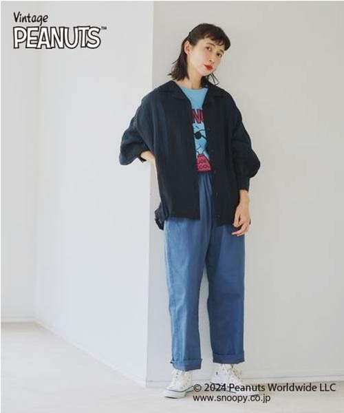 studio CLIP（スタディオクリップ）の「シアー楊柳ブルゾン（ナイロンジャケット・レディース・ブラック/カーキ/ベージュ・FREE）」の5枚目の写真