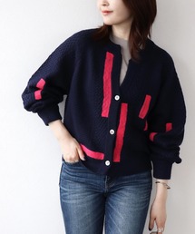 blanc Basque カーディガン 刺繍ロゴVネックニットカーディガン【BB50-702】 | BLANC basque