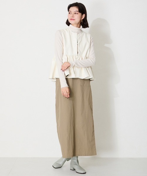 WA ORiental TRaffic（ダブルエーオリエンタルトラフィック）の「バックジップスクエアトゥストレッチブーツ 42403（ブーツ・レディース・ブラック/グレー/ブラウン・S/M/L/LL/3L/SS）」の14枚目の写真