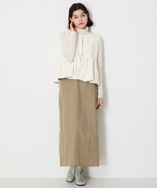 WA ORiental TRaffic（ダブルエーオリエンタルトラフィック）の「バックジップスクエアトゥストレッチブーツ 42403（ブーツ・レディース・ブラック/グレー/ブラウン・S/M/L/LL/3L/SS）」の15枚目の写真