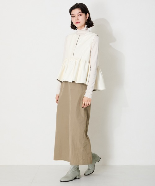 WA ORiental TRaffic（ダブルエーオリエンタルトラフィック）の「バックジップスクエアトゥストレッチブーツ 42403（ブーツ・レディース・ブラック/グレー/ブラウン・S/M/L/LL/3L/SS）」の16枚目の写真