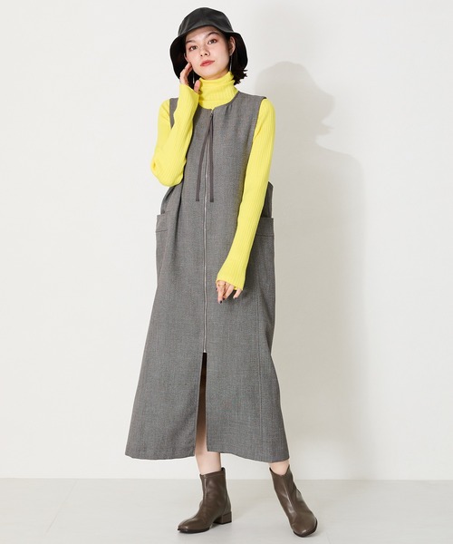 WA ORiental TRaffic（ダブルエーオリエンタルトラフィック）の「バックジップスクエアトゥストレッチブーツ 42403（ブーツ・レディース・ブラック/グレー/ブラウン・S/M/L/LL/3L/SS）」の21枚目の写真