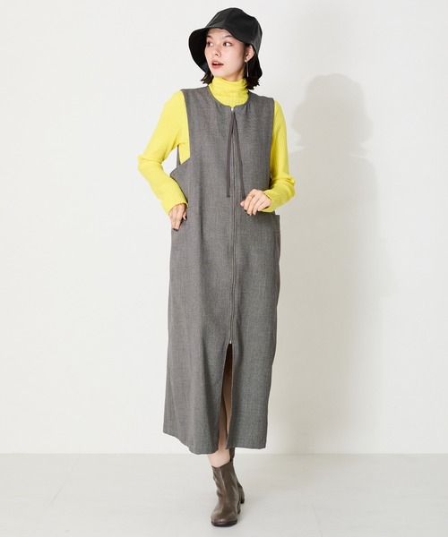 WA ORiental TRaffic（ダブルエーオリエンタルトラフィック）の「バックジップスクエアトゥストレッチブーツ 42403（ブーツ・レディース・ブラック/グレー/ブラウン・S/M/L/LL/3L/SS）」の22枚目の写真