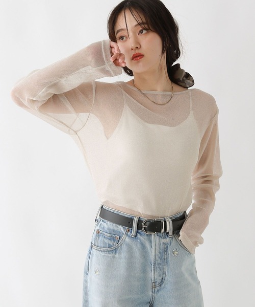 RAGEBLUE（レイジブルー）の「アソートシアートップス（Tシャツ/カットソー・レディース・ホワイト/ライトグリーン/レオパード/ブラック系1/グレー系/ホワイト系その他・FREE）」の3枚目の写真