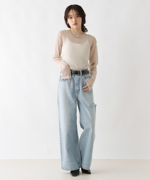 RAGEBLUE（レイジブルー）の「アソートシアートップス（Tシャツ/カットソー・レディース・ホワイト/ライトグリーン/レオパード/ブラック系1/グレー系/ホワイト系その他・FREE）」の19枚目の写真