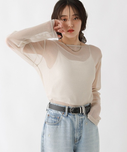 RAGEBLUE（レイジブルー）の「アソートシアートップス（Tシャツ/カットソー・レディース・ホワイト/ライトグリーン/レオパード/ブラック系1/グレー系/ホワイト系その他・FREE）」の21枚目の写真