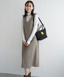 ikka | Ｖネックジャンパースカート(ジャンパースカート)