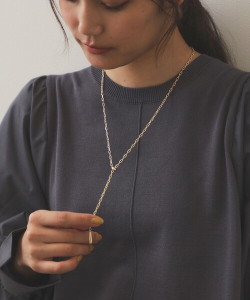 OPAQUE.CLIP(オペークドットクリップ)の「◆2WAYスライドチェーンネックレス(ネックレス・レディース・シルバー/ゴールド・00)」の3枚目の写真