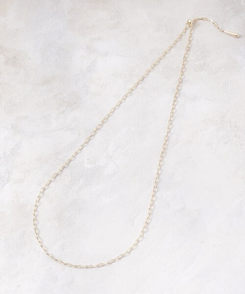 OPAQUE.CLIP(オペークドットクリップ)の「◆2WAYスライドチェーンネックレス(ネックレス・レディース・シルバー/ゴールド・00)」の6枚目の写真