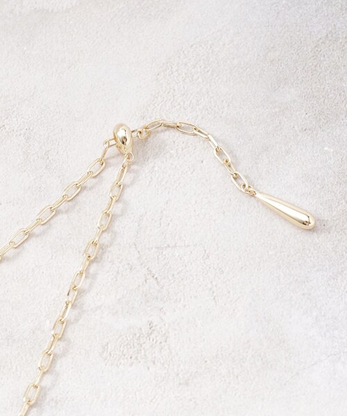 OPAQUE.CLIP(オペークドットクリップ)の「◆2WAYスライドチェーンネックレス(ネックレス・レディース・シルバー/ゴールド・00)」の8枚目の写真