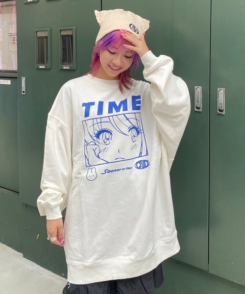 トレーナー/スウェット SPRING DAY TIME SWEAT TOP PICHI トレーナー スウェット GOODDAYスウェット レディース