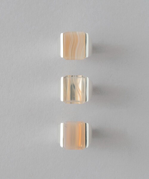 ete bijoux（エテビジュー）の「○[ジェム] バンデッドアゲート リング 