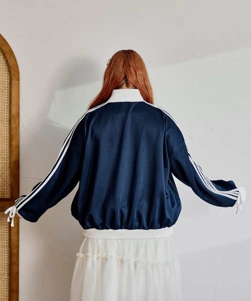 セール】【大きいサイズ】リボントラックジャケット（Tシャツ