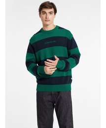 GUESS JEANS Ls Cn Striped Sweater ニット セーター