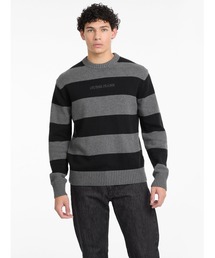 GUESS JEANS Ls Cn Striped Sweater ニット セーター
