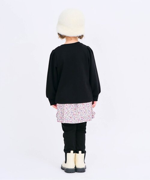 apres les cours（アプレレクール）の「【WEB限定】フロントリボンパールトレーナー（スウェット・キッズ・エンジ/アイボリー/ブラック・140/130/120/110/100/90/80）」の5枚目の写真