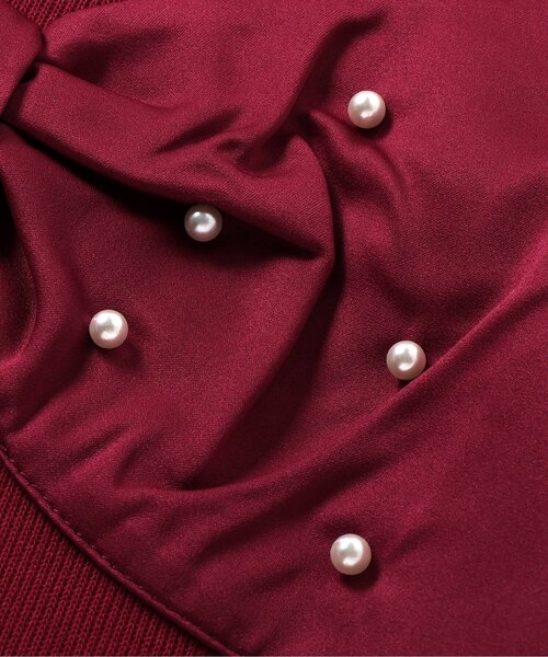 apres les cours（アプレレクール）の「【WEB限定】フロントリボンパールトレーナー（スウェット・キッズ・エンジ/アイボリー/ブラック・140/130/120/110/100/90/80）」の14枚目の写真