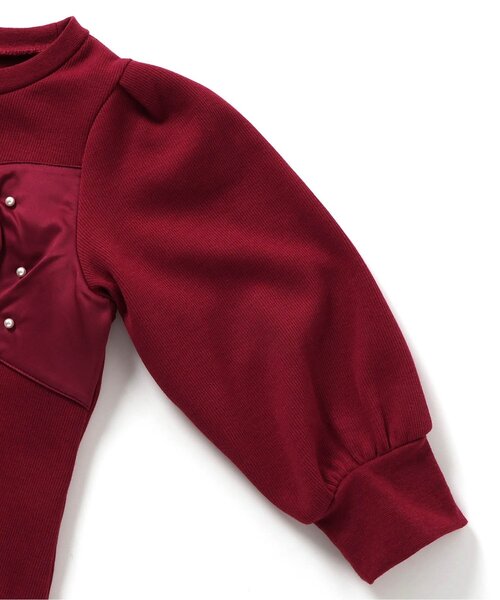 apres les cours（アプレレクール）の「【WEB限定】フロントリボンパールトレーナー（スウェット・キッズ・エンジ/アイボリー/ブラック・140/130/120/110/100/90/80）」の16枚目の写真