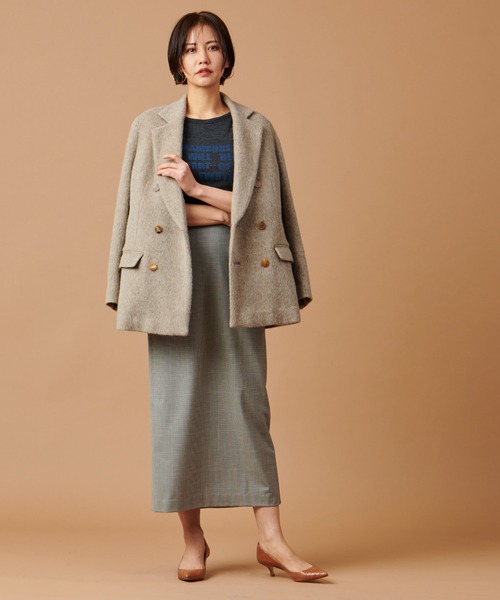 marmors（マルモア）の「【marmors】shaggy double tailored jacket（テーラードジャケット・レディース・グレー/ベージュ・36）」の13枚目の写真